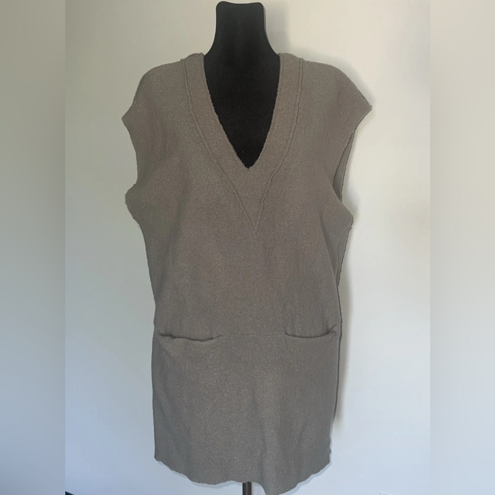 Zara Taupe Tunic Mini Dress